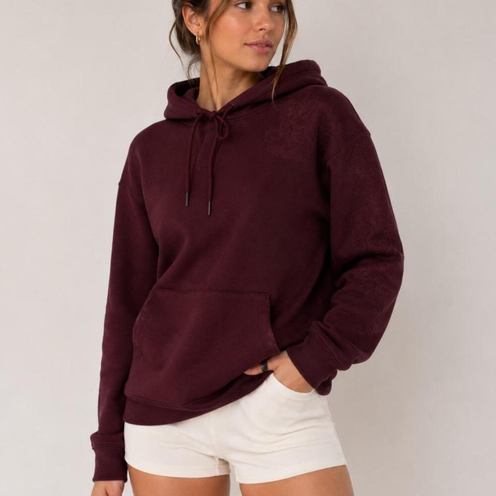 Athleta burgundy hoodie in xxs